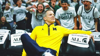 Next Story Image: Michigan Coach Dusty May on Michigan State Fans: 'No Way I'm Ducking This Smoke'